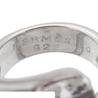 Hermes Color Stone Ring Silver — view 5