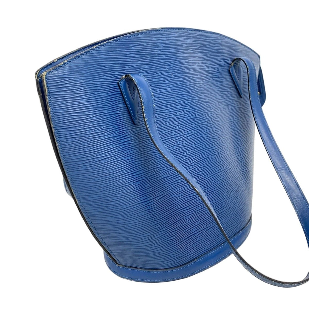 Louis Vuitton Shoulder Bag Epi Saint Jacques Shopping Toledo Blue — view 2
