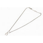 Christian Dior Necklace Logo Heart Silver Rhinestone — view 5