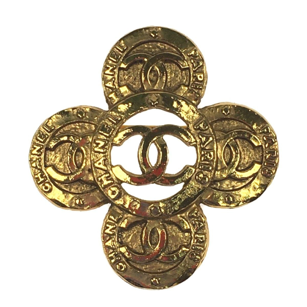 Chanel Brooch Coco Mark Cross Flower