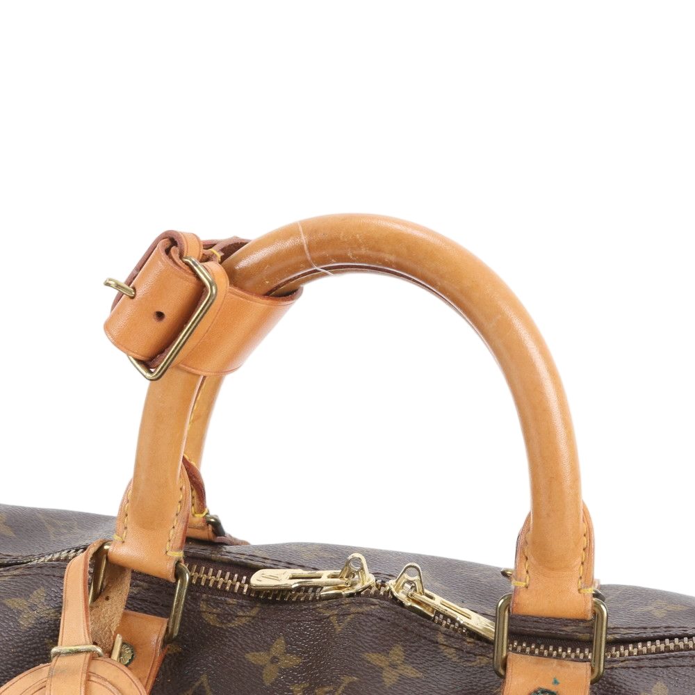 Louis Vuitton Monogram Keepall 55 Leather Boston Bag Tote Travel — view 2