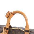 Louis Vuitton Monogram Keepall 55 Leather Boston Bag Tote Travel — view 2