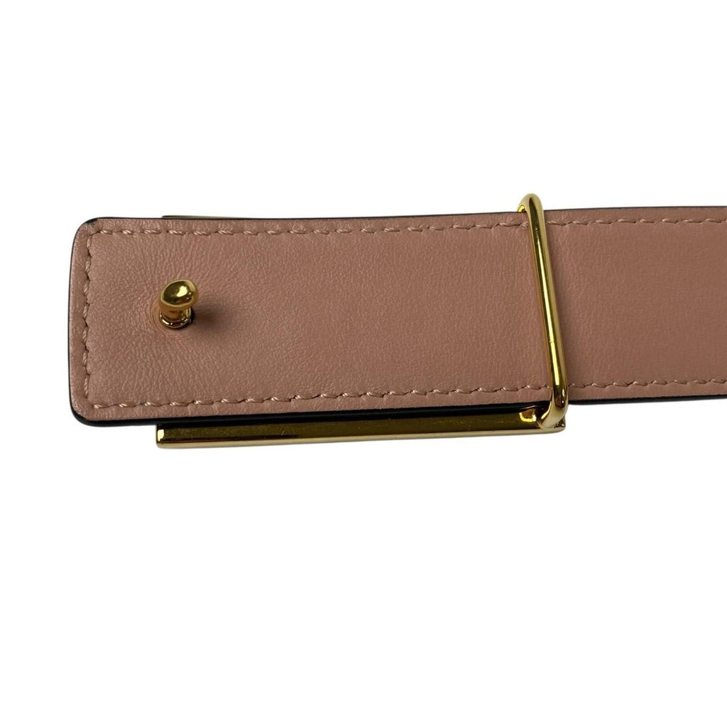 Fendi FF Leather Belt Buckle Black — view 8