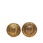 Chanel Quilted Coco Mark Gold Plated Earrings — view 2