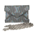 Louis Vuitton Kirigami Necklace Card Case Calf Leather Blue Multicolored
