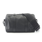 Louis Vuitton Shoulder Bag City Keepall Noir Leather