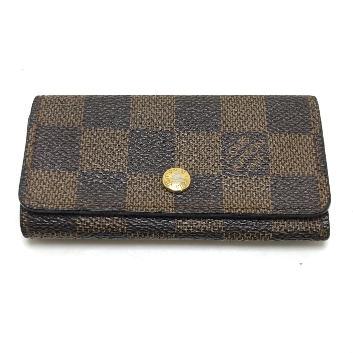 Louis Vuitton Key Case Damier Multicles 4 with Initials