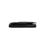 Fendi Zucca FF Pattern Canvas Leather Bifold Wallet Mini Card Case Brown Black — view 3
