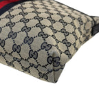 Gucci Sherry GG Canvas Shoulder Bag Beige Navy — view 7
