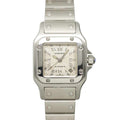 Cartier Santos Galbe SM Watch Date Silver Automatic Winding
