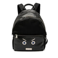 Fendi Faith Backpack 7 Vz012 Black Leather Nylon