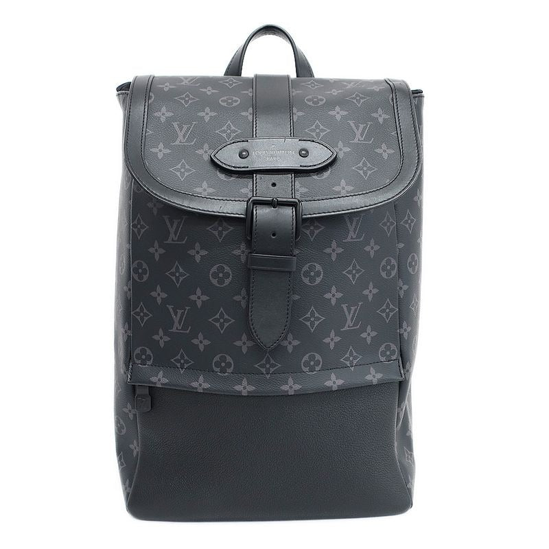 Louis Vuitton Saumur Backpack Rucksack Black Monogram Eclipse — view 2