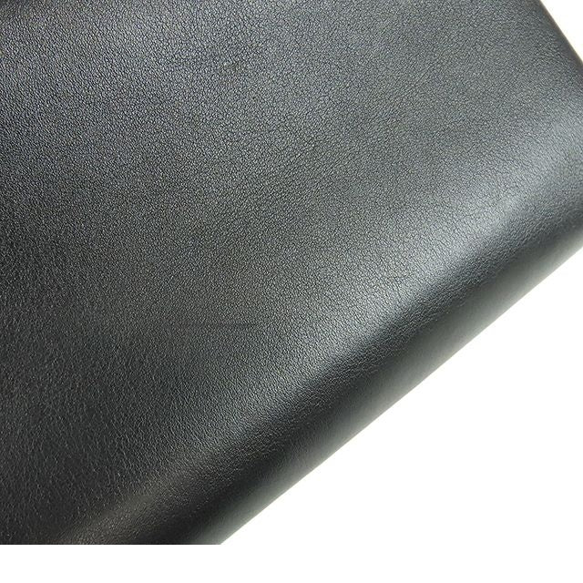 Chanel Quilted Single Flap Black Gold Lambskin Faux Pearl 2-Way Shoulder Bag — view 6
