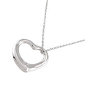 Tiffany & Co Open Heart Necklace 22 42 cm 925 Sterling Silver