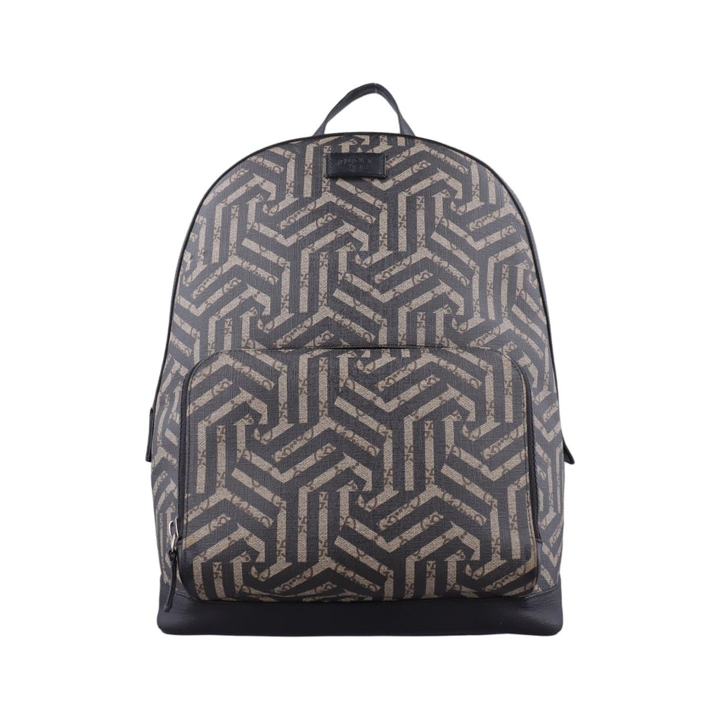Gucci GG Blue Muslin Beige Black Multi Color Canvas Backpack