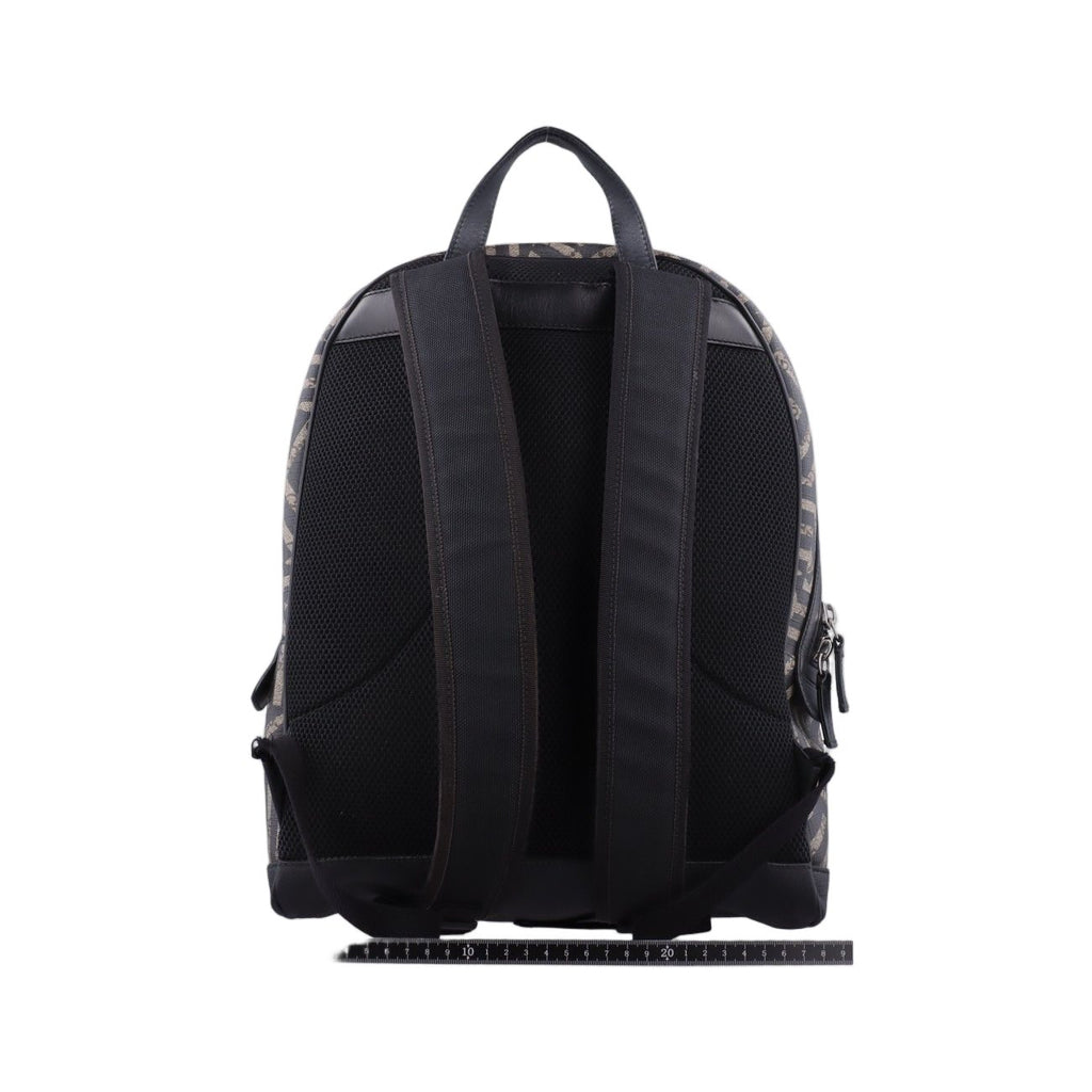 Gucci GG Blue Muslin Beige Black Multi Color Canvas Backpack — view 2