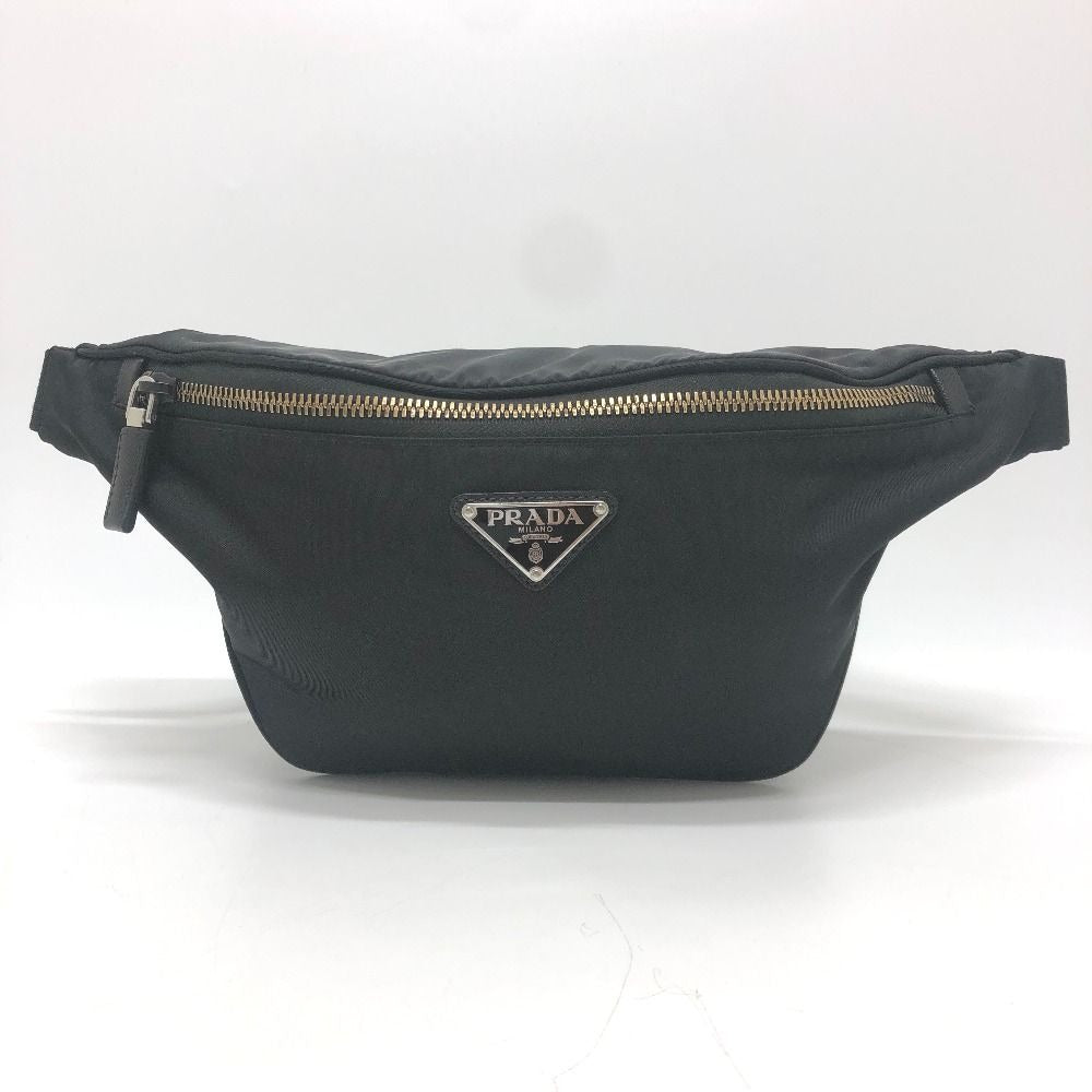 Prada Belt Bag Triangle Plate Nylon Black