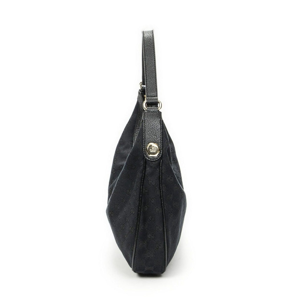 Gucci Small Charmy Hobo Black GG Canvas — view 3