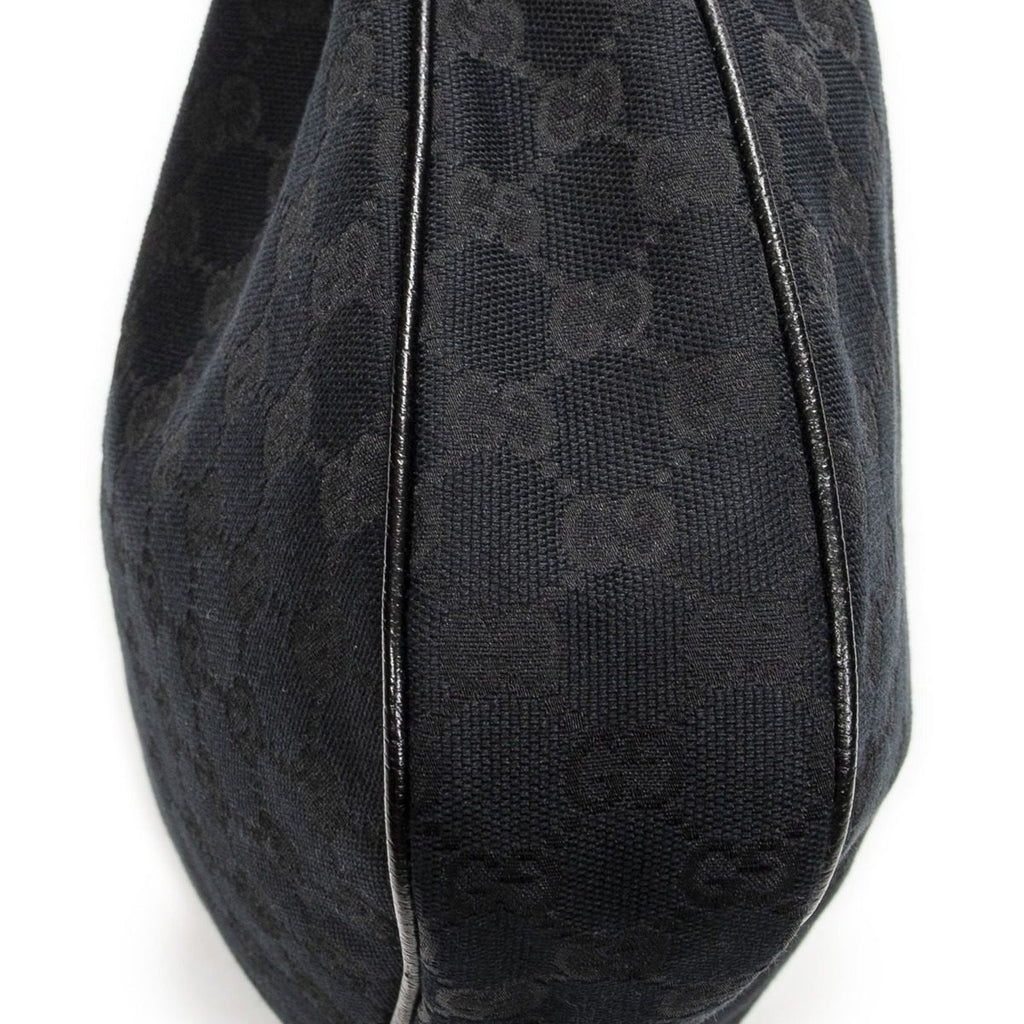 Gucci Small Charmy Hobo Black GG Canvas — view 7