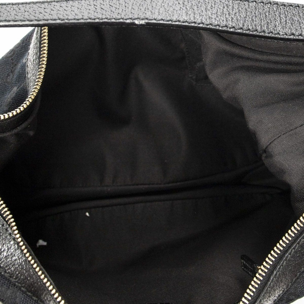 Gucci Small Charmy Hobo Black GG Canvas — view 9