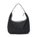 Gucci Small Charmy Hobo Black GG Canvas