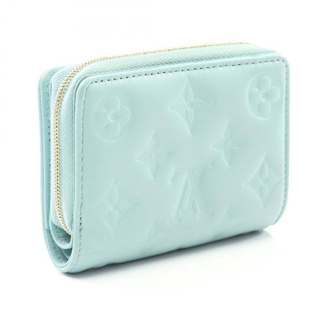 Louis Vuitton Bifold Wallet Portefeuille Light Blue Leather — view 2