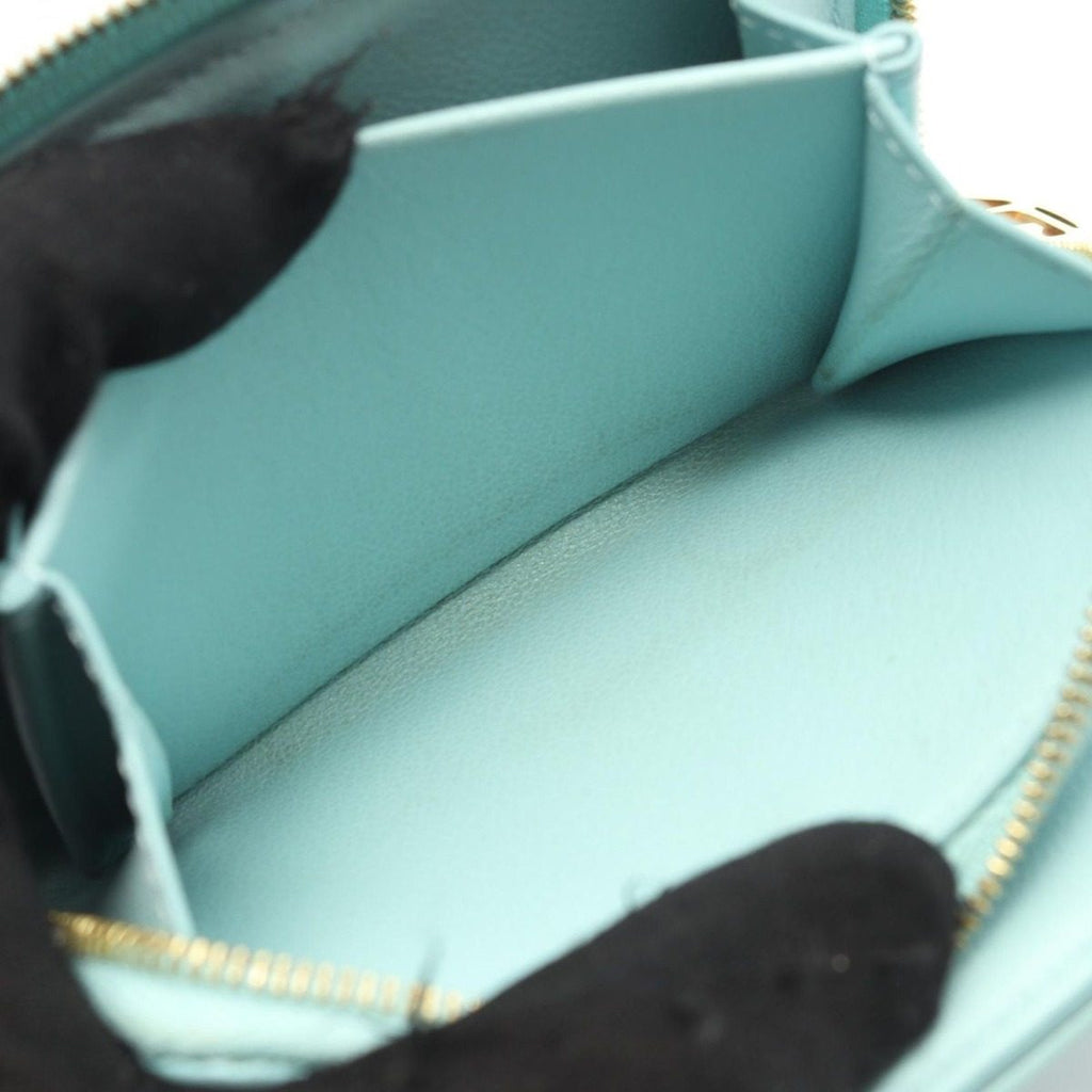 Louis Vuitton Bifold Wallet Portefeuille Light Blue Leather — view 9