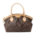 Louis Vuitton Monogram Tivoli PM Hand Bag Brown Gold