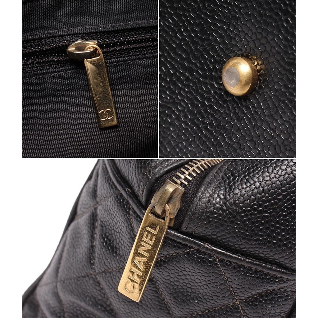 Chanel Mini Boston Bag Caviar Leather — view 8