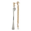 Hermes Single Earrings Mixed-and-h Clou de Forge 18K Pink
