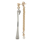 Hermes Single Earrings Mixed-and-h Clou de Forge 18K Pink