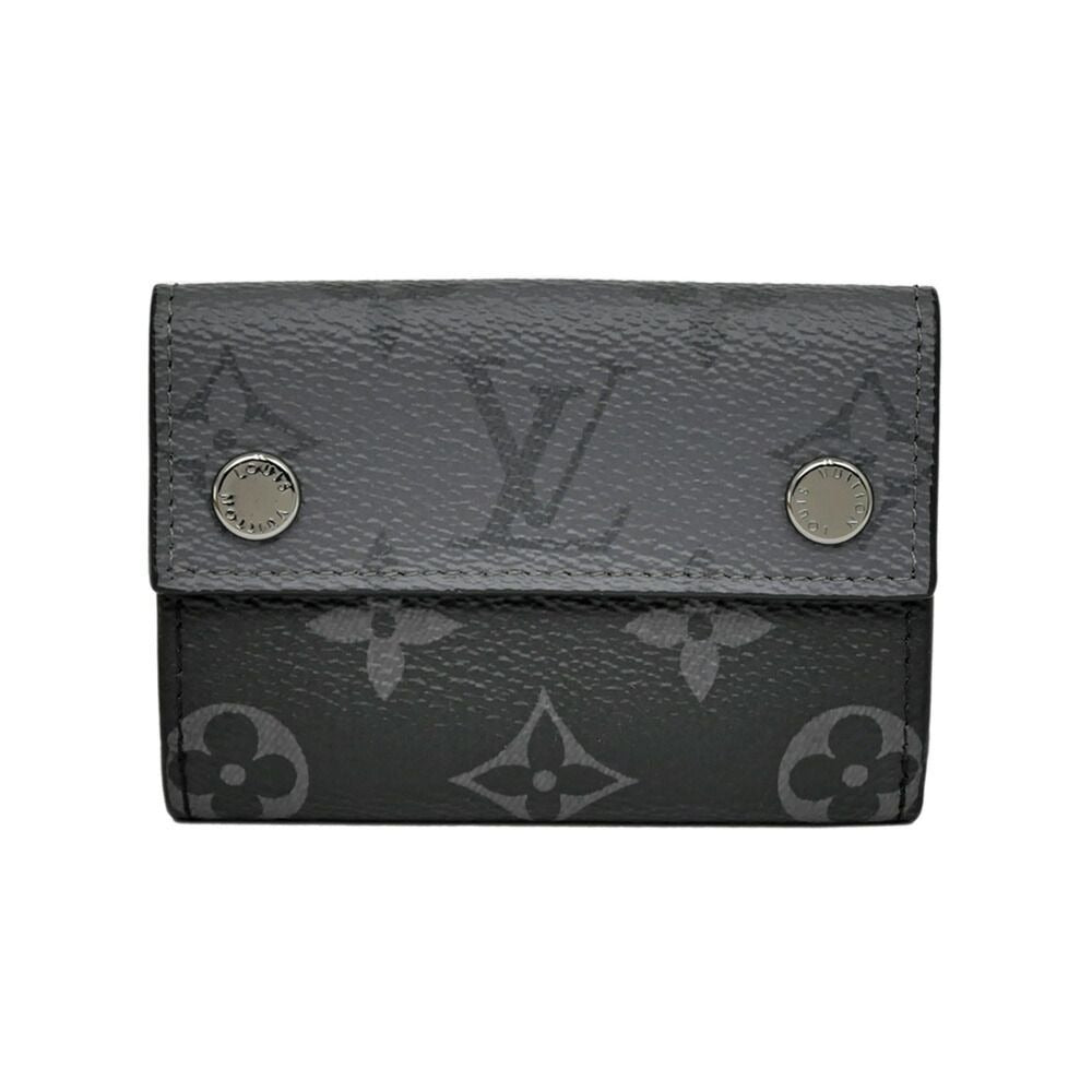 Louis Vuitton Discovery Compact Wallet Monogram Eclipse Gray Black