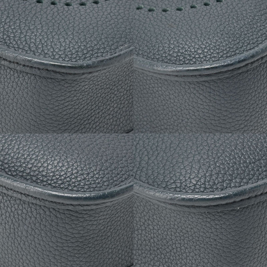 Hermes Evelyne TPM Shoulder Bag Taurillon Clemence Blue Orage — view 7