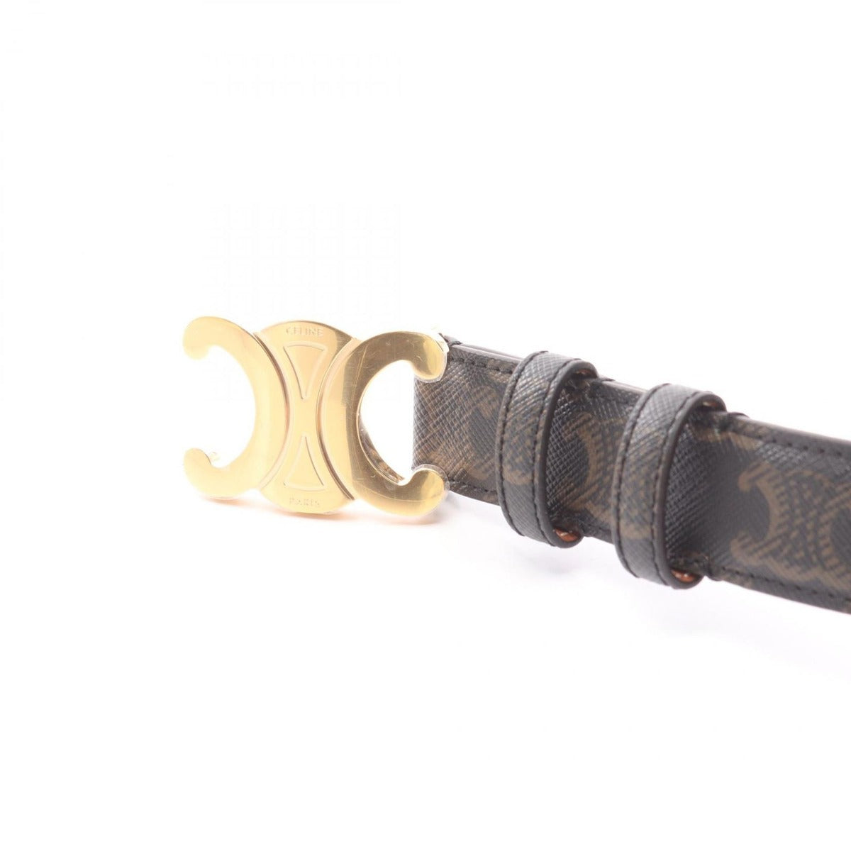 Celine Belt Triomphe Tan Leather — view 2