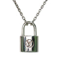 Louis Vuitton Pendant Silver Lockit AG 925 Padlock Necklace