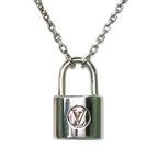 Louis Vuitton Pendant Silver Lockit AG 925 Padlock Necklace