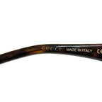 Gucci Sunglasses Brown Clear Green Acetate Tortoiseshell Style — view 5