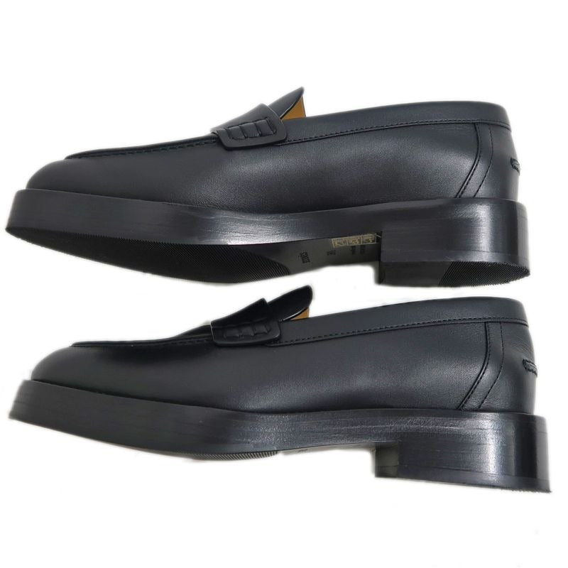 Hermes Moccasins Z Size 36 1 2 Black Leather Shoes — view 4