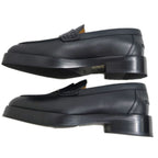 Hermes Moccasins Z Size 36 1 2 Black Leather Shoes — view 4