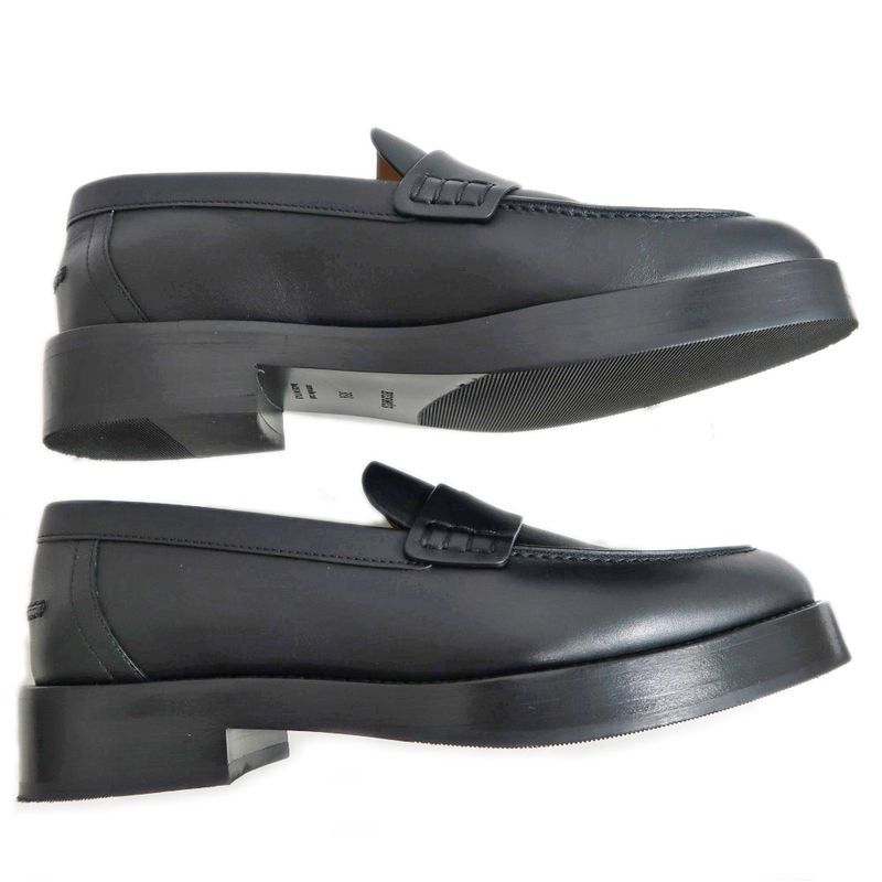 Hermes Moccasins Z Size 36 1 2 Black Leather Shoes — view 5