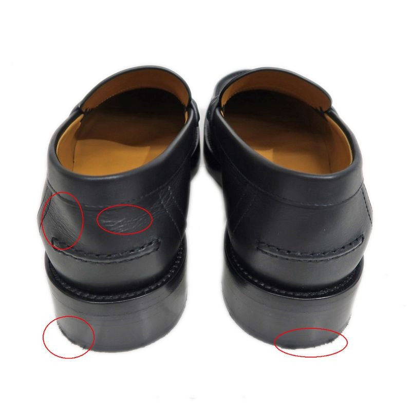 Hermes Moccasins Z Size 36 1 2 Black Leather Shoes — view 6