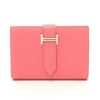 Hermes Card Case Bearn Mini Rose Azalea Leather — view 2