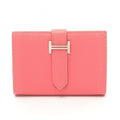 Hermes Card Case Bearn Mini Rose Azalea Leather