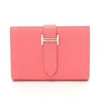Hermes Card Case Bearn Mini Rose Azalea Leather