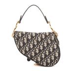 Dior Oblique Saddle Navy Diorissimo Canvas Shoulder Bag — view 5