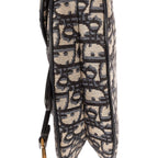 Dior Oblique Saddle Navy Diorissimo Canvas Shoulder Bag — view 8