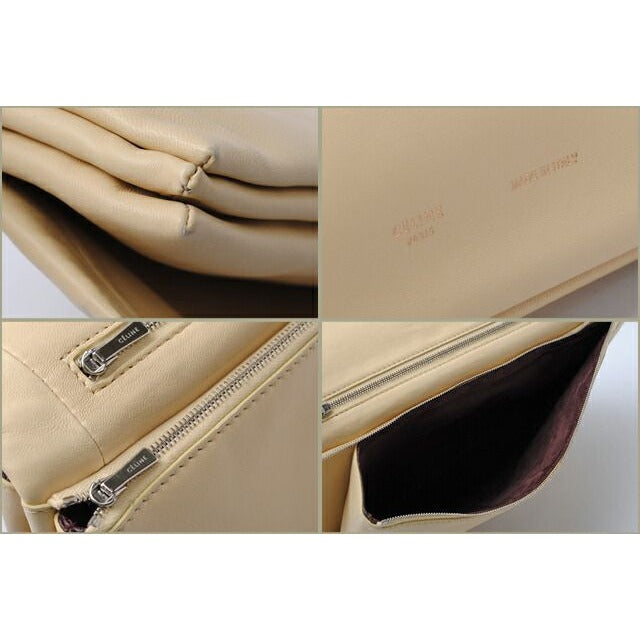 Celine Clutch Pouch Bag qra.01 va Lambskin Soft TRIO — view 3