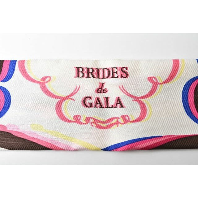 Hermes Twillye Scarf Silk Twill Brides de Gala Pink Multi — view 3