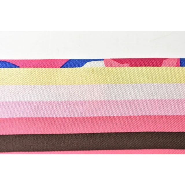 Hermes Twillye Scarf Silk Twill Brides de Gala Pink Multi — view 6