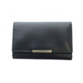 Prada Key Case Ring Leather Logo 5 Rows Black Gy13 mq OH